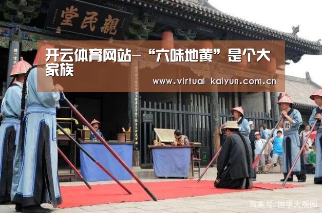 开云体育网站-“六味地黄”是个大家族(图3) 开云平台